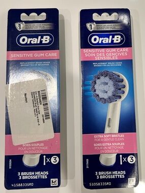 6 Brand New Oral-B Sensitive Gum Care Electric Toothbrush Replacement Brush Head